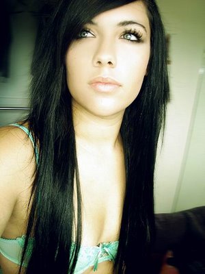 Pictures of long emo hairstyle for girls