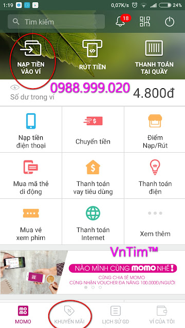 Nhập mã khuyến mãi MoMo để nhận quà tặng 100k