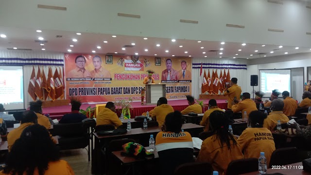 Pengukuhan pengurus DPD - DPC partai hanura se-papua barat dan Rapimda