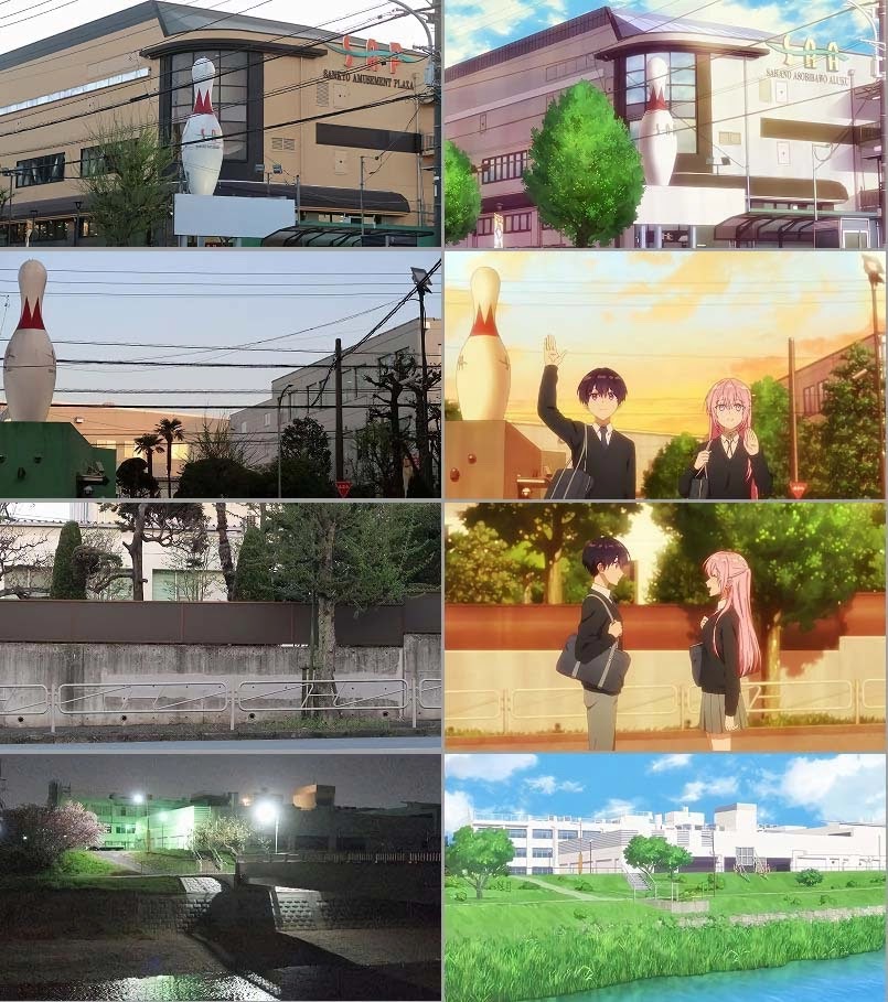 Veja os Locais Reais Onde o Anime Kawaii Dake ja Nai Shikimori Se inspirou
