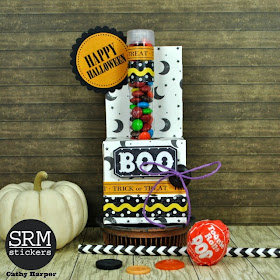 SRM Stickers - Halloween Crafting by Cathy H.- #srmstickers #halloween #tubes #stickers 