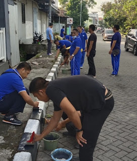 Sambut Porprov, Perumda Tirta Benteng Bersama OPD Kota Tangerang Lakukan Pengecatan Kansteen