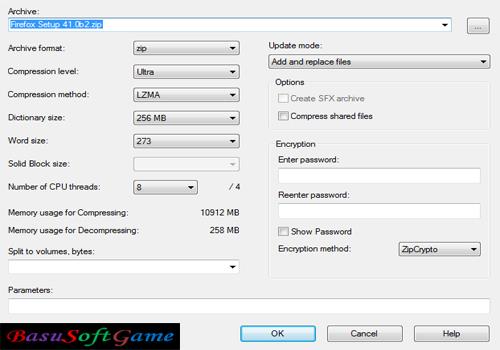 7-Zip UnZip file for Windows 18.05 with Zip Opener Freeware tool - basusoftgame