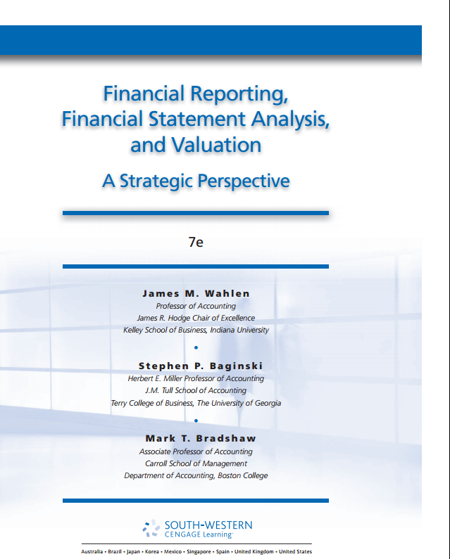 Financial Reporting Financial Statement Analysis And