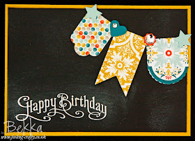 Beautiful Sycamore Street Chalkboard Card by Stampin' Up! Demonstrator Bekka Prideaux - check her blog to find out about card making classes where you will meet cute cards like these