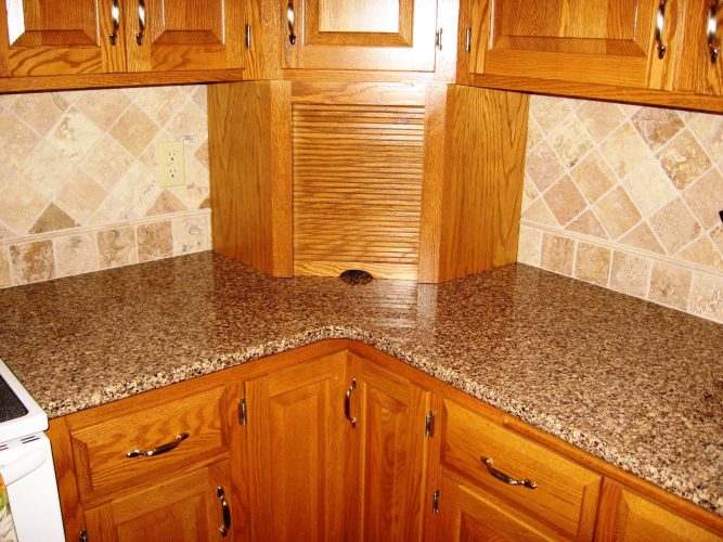 Desain Meja Dapur  Dari Granit  Modern Untuk Rumah Minimalis