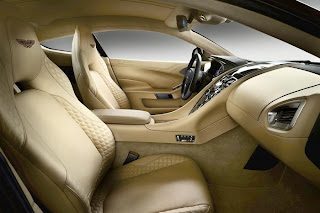 new Aston martin vanquish interior and steering view