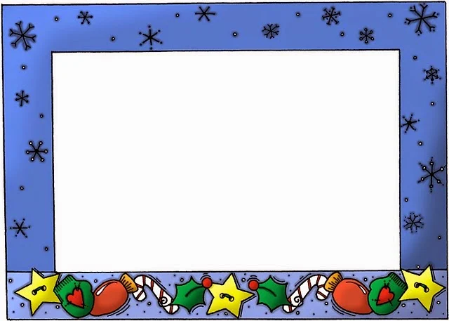 Free Printable Frames for Christmas.