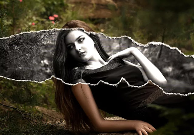 Torn Paper Photo Effect (Mockup PSD)