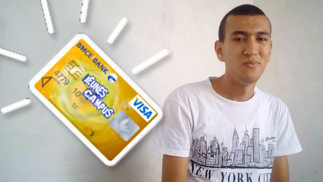 لطلبة بطاقة Jeunes - Visa  شراء وسحب اموال الباي بال 