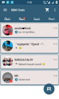 BBM Mod Tema Blue Grid Versi 2.10.0.35 Apk (Update Terbaru)