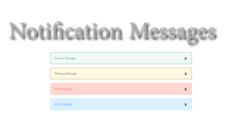 How To Add an  Alert and Notification Messages with Close Button for Blogger or Website