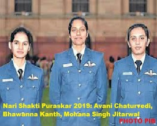 Nari Shakti Puraskar 2019: Avani Chaturvedi, Bhawanna Kanth, Mohana Singh Jitarwal-Air Force First Women Fighter Pilots