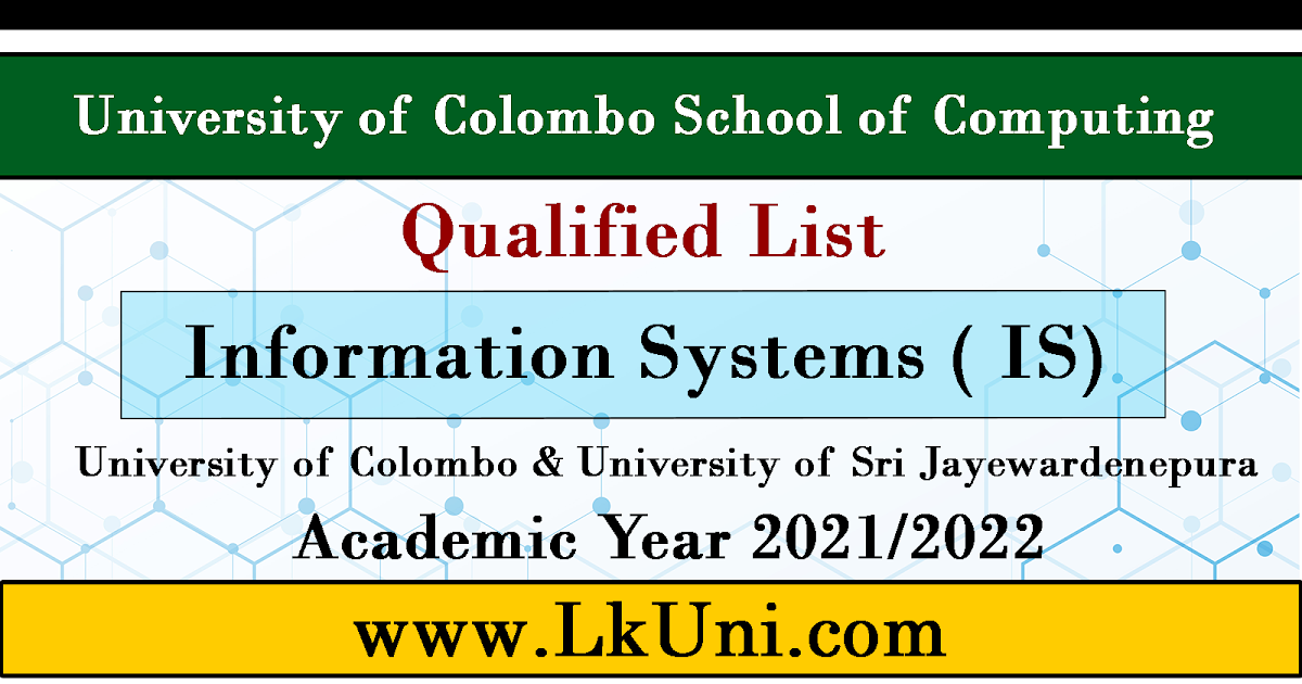 qualified-list-information-systems-2021-2022-university-of-colombo-ucsc-university-of