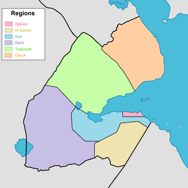 Pembagian wilayah administratif Djibouti