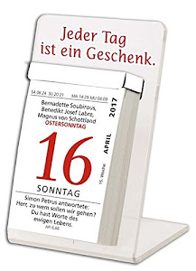 Tagesabreißkalender 2017: mit Acrylglas-Aufsteller