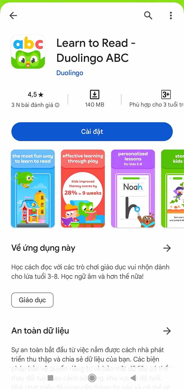 Learn to Read - Duolingo ABC: Học cách đọc tiếng Anh qua trò chơi hấp dẫn b1
