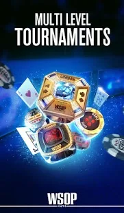 Screenshots of the World Series of Poker for Android tablet, phone.