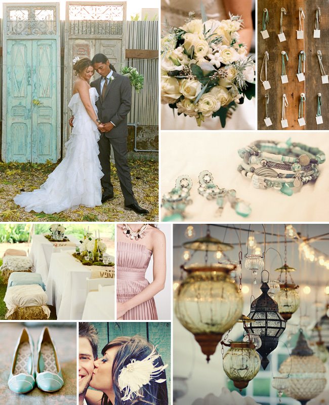 I'm picturing a lovely summer wedding with beautiful vintage rustic details