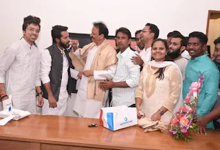 उत्तर पश्चिम जिला युवक कांग्रेस के जिलाध्यक्ष बने सुफियान हैदर | #NayaSaberaNetwork