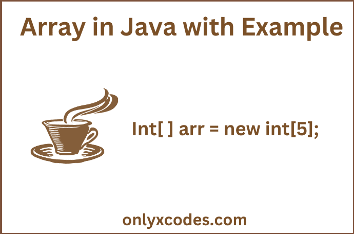 array in java with example