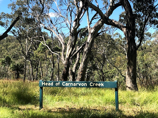 Sign: Head of Carnarvon Creek