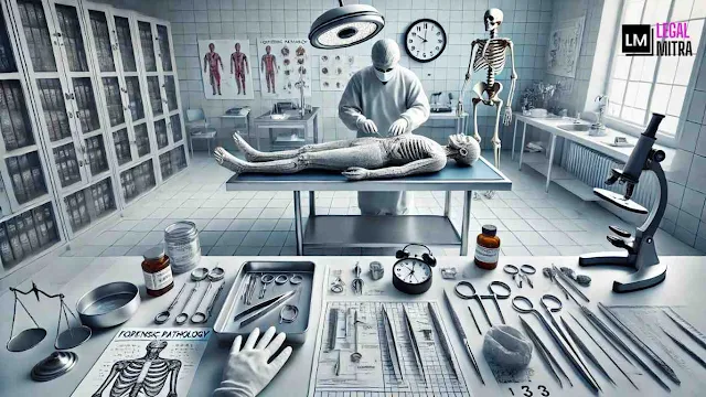 Forensic Pathology: Scientific investigation of the causes of death and evidence.