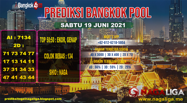 PREDIKSI BANGKOK  SABTU 19 JUNI 2021