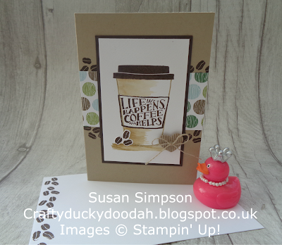 Craftyduckydoodah!, Coffee Cafe, Coffee & Cards project April 2018, Stampin' Up! UK Independent  Demonstrator Susan Simpson, #stampinupuk, #lovemyjob, Supplies available 24/7 from my online store, 