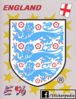 England emblem Panini EURO 1996