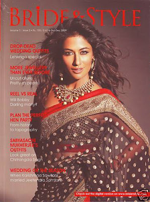 Chitrangada Singh on Cover of Bride & style