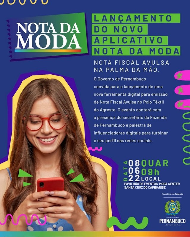 Governo de Pernambuco lança aplicativo para emissão de notas fiscais no Polo de Confecções