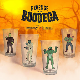 San Diego Comic-Con 2019 Exclusive Universal Monsters Pint Glasses by Super7