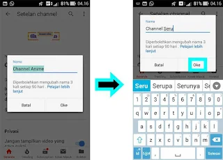 Tips dan Trik Mengganti Nama Channel Youtube di Android