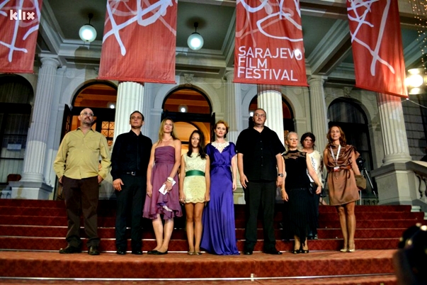 El equipo de Carmen en la presentación en el SFF