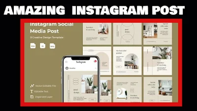 Beautiful  Fashion Instagram Post Template Social Promotion