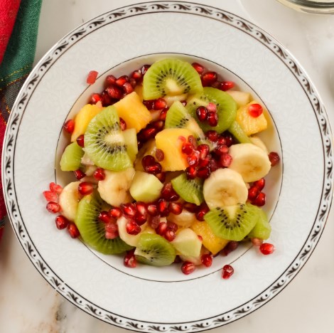 CHRISTMAS FRUIT SALAD #vegan #glutenfree