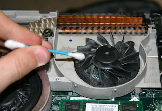 Laptop fan cleaning