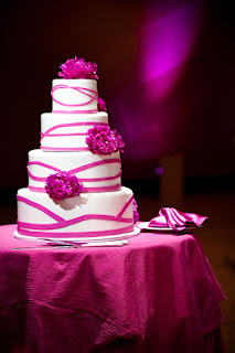 Tortas de Boda Fucsia