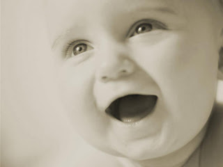 laughing baby background for new year