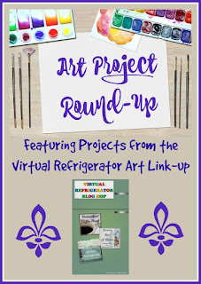 Art Project Round-up (featuring Projects from the Virtual Refrigerator Art Link-up) on Homeschool Coffee Break @ kympossibleblog.blogspot.com