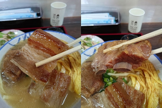 三枚肉と本ソーキの写真