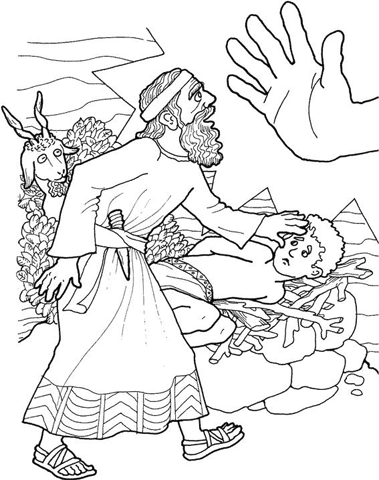 Bible Coloring Pages Isaac 6