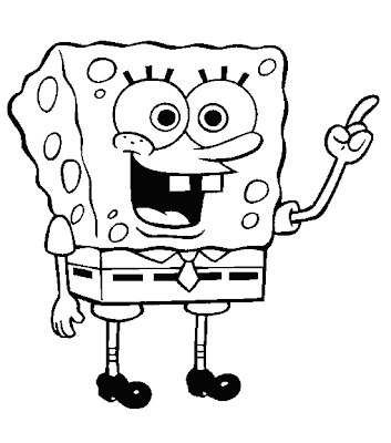 Spongebob Coloring Pages Spongebob is being told about the adventure