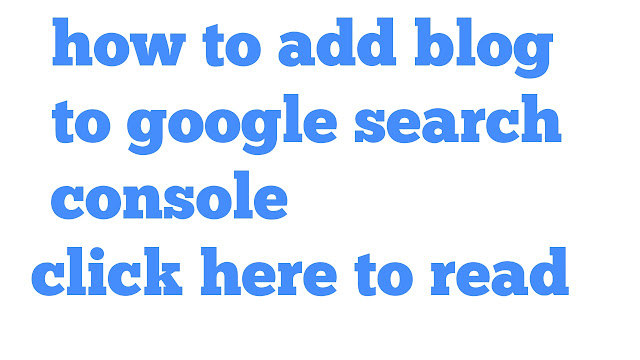 How to add blog to google search console ?