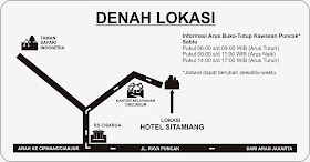 Denah Lokasi Hotel Sitamiang Puncak Bogor