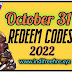  [Garena] Latest Free Fire Max Redeem Codes Today October 31-2022.