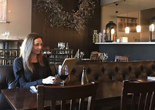 Woman in restaurant