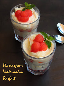 Mascarpone & Watermelon parfait,Watermelon Parfait 