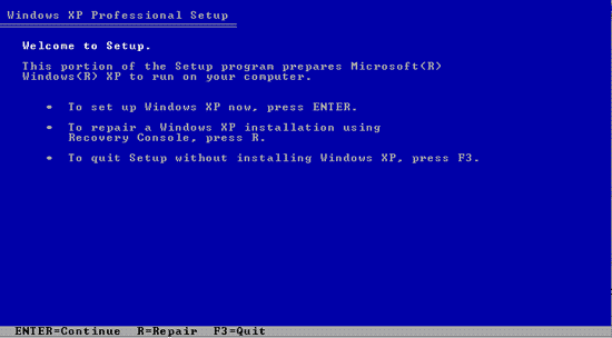 Windows XP Professional Setup